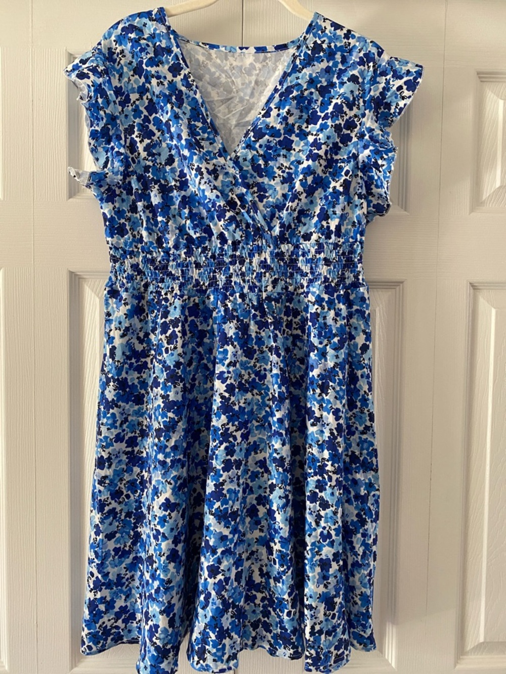 Floral Smocked Waist Dress